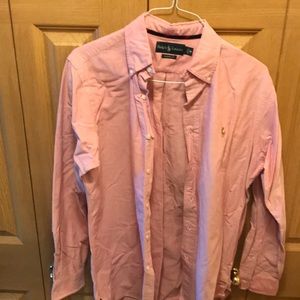 Red Polo Button Up shirt